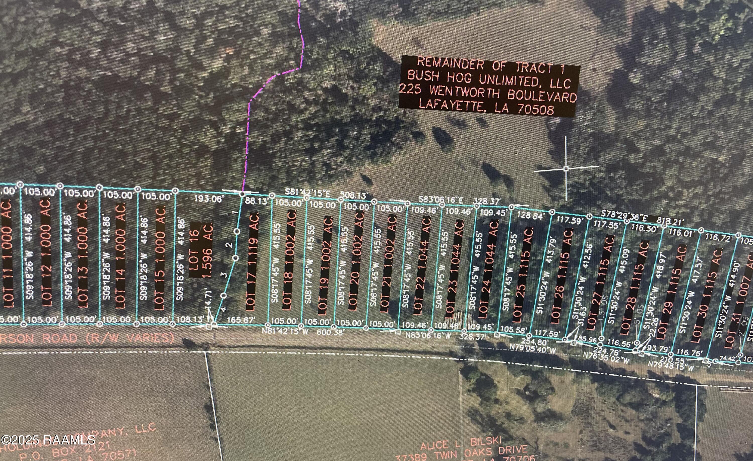 Tbd Kennerson Road, Unit LOT 22 Opelousas, LA 70570 - Photo 3 of 4 Aerial Plat