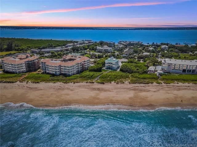 a view of a lake with city