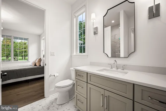 a view of hallway with stairs