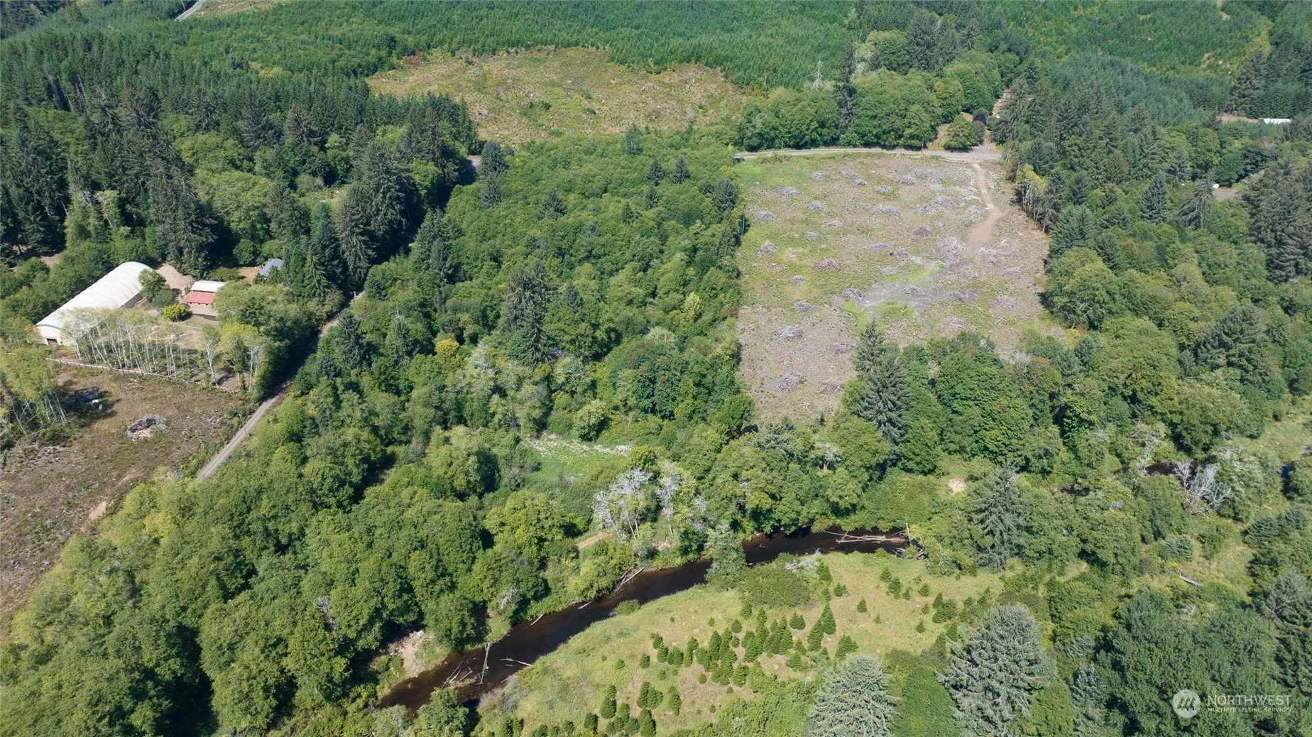 1-xx Primo Road Cosmopolis, WA 98537 - Photo 18 of 20 an aerial view of residential house with outdoor space and trees all around