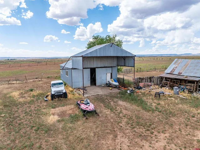 a view of a lake with houses