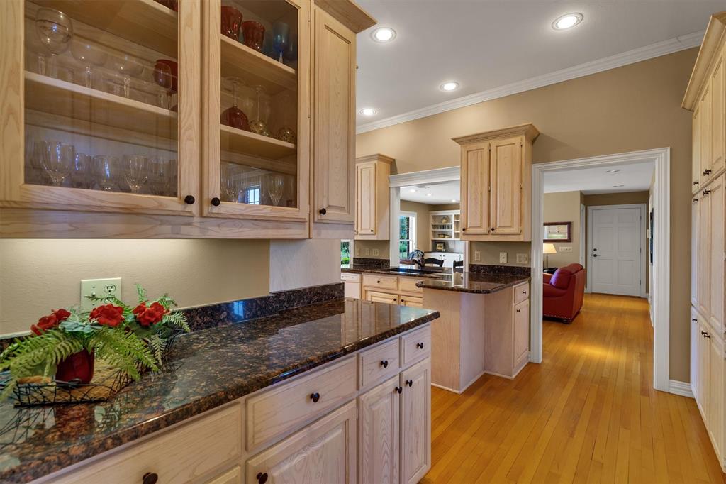 192301 North 4205th Road Antlers, OK 74523 - Photo 14 of 40 a kitchen with counter top space and wooden floor
