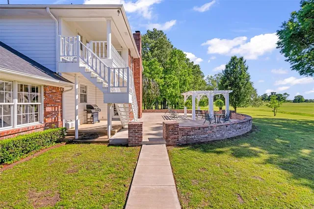 a view of a swimming pool and outdoor space