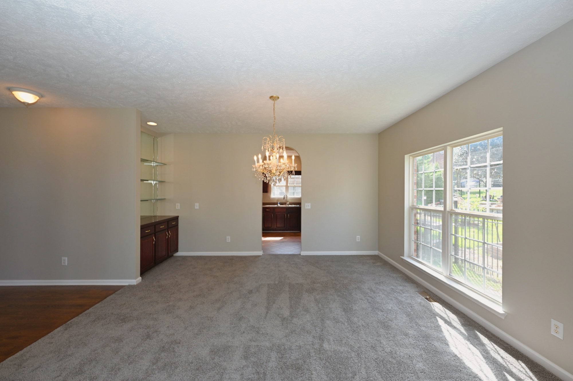7309 Smokey Hill Road Antioch, TN 37013 - Photo 52 of 88 an empty room with windows and chandelier