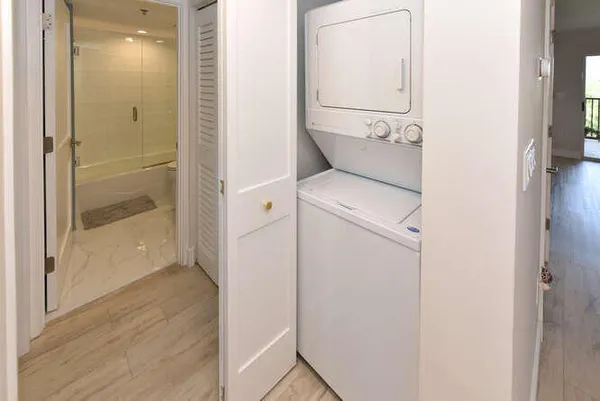 a view of bathroom and utility room