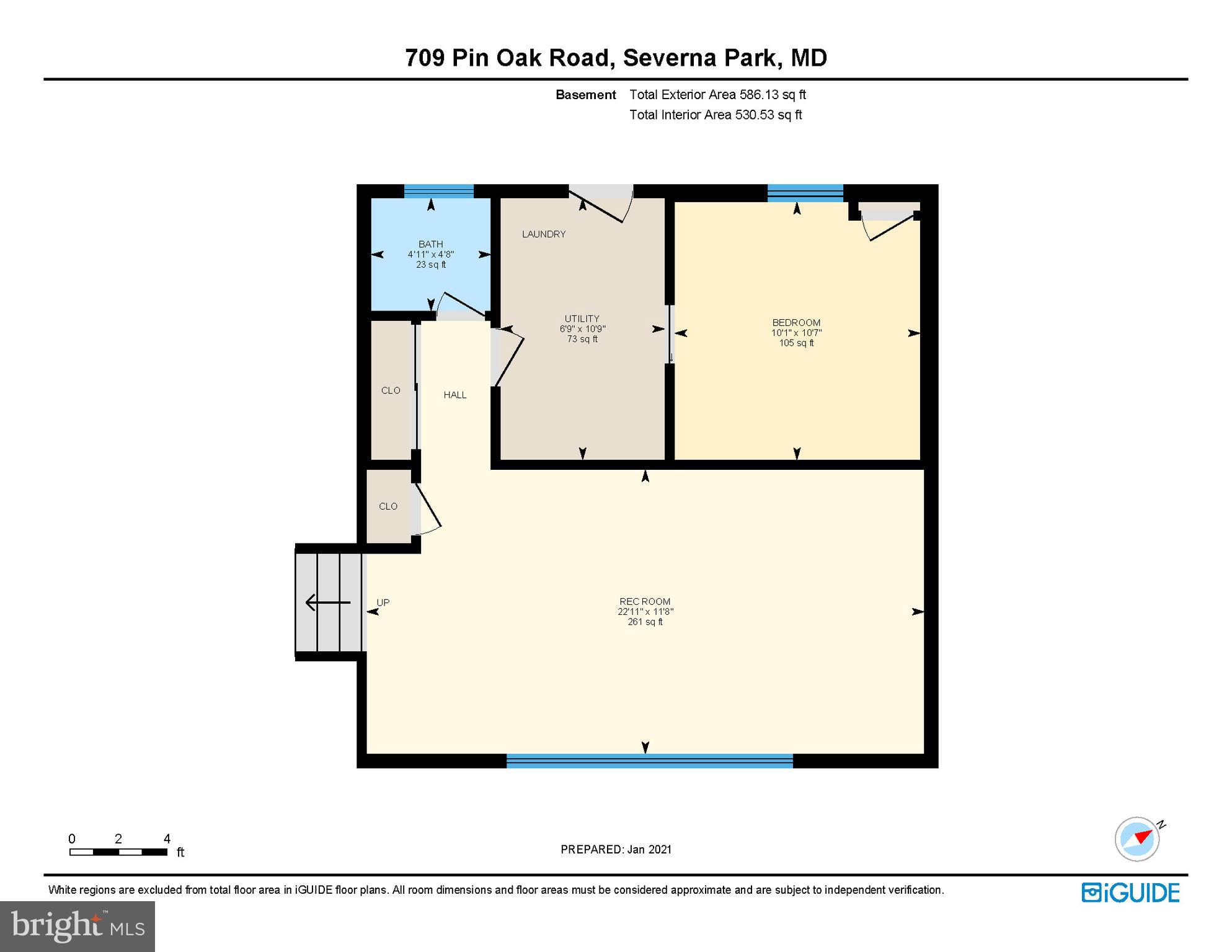 709 Pin Oak Road Severna Park, MD 21146 - Photo 34 of 34 Lower Level Floor Plan