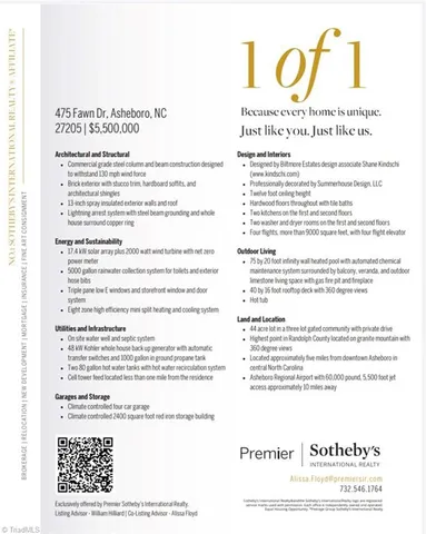 $5,500,000 | 1475 Fawn Drive, Asheboro, NC 27205