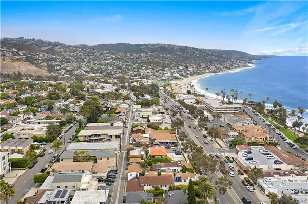 an aerial view of residential building and city view