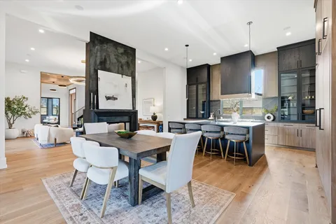 a bed room with a bed and a chair