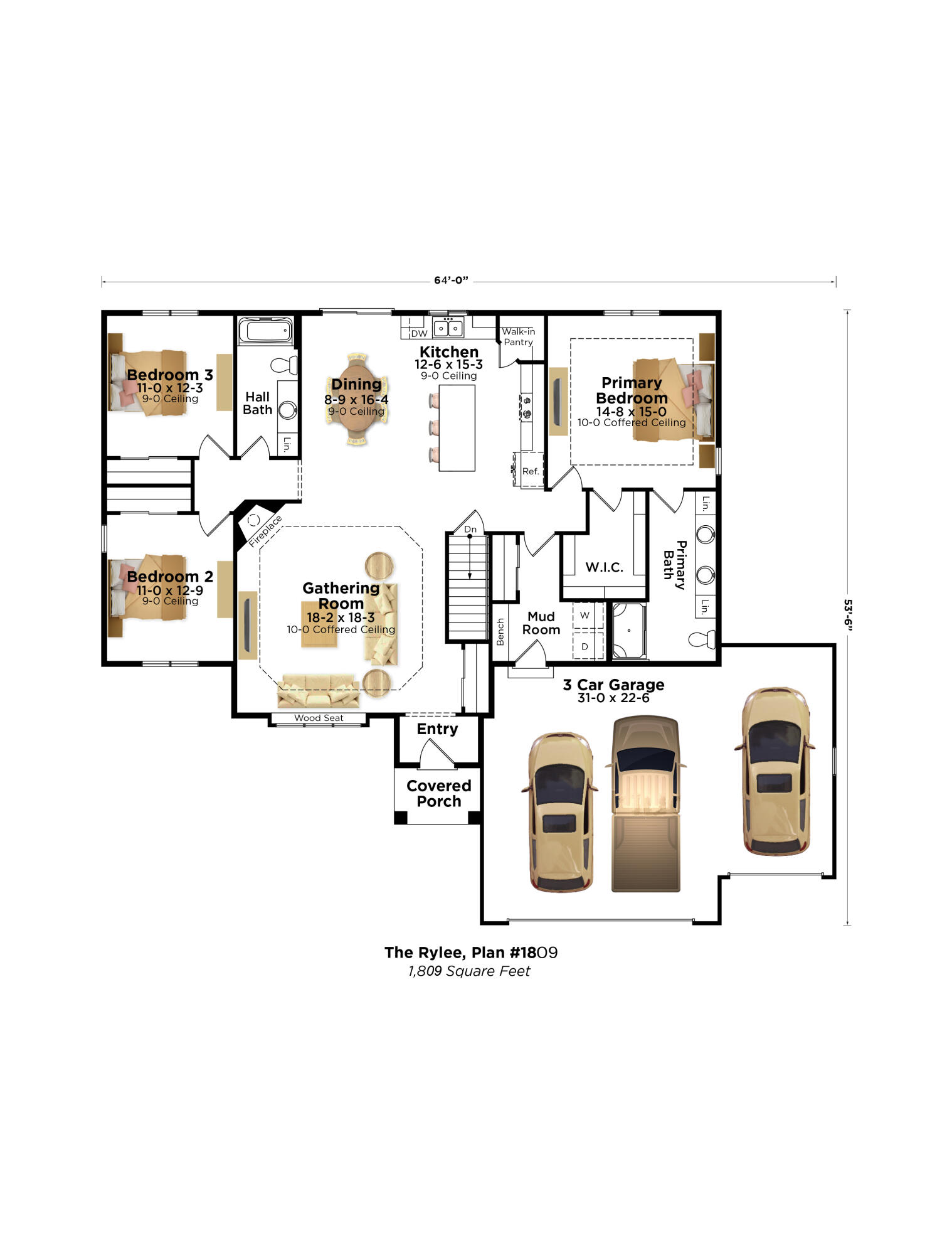 1564 Fairwinds Boulevard, Unit LT17 Mukwonago, WI 53149 - Photo 2 of 5 Rylee 1809 Garage Right
