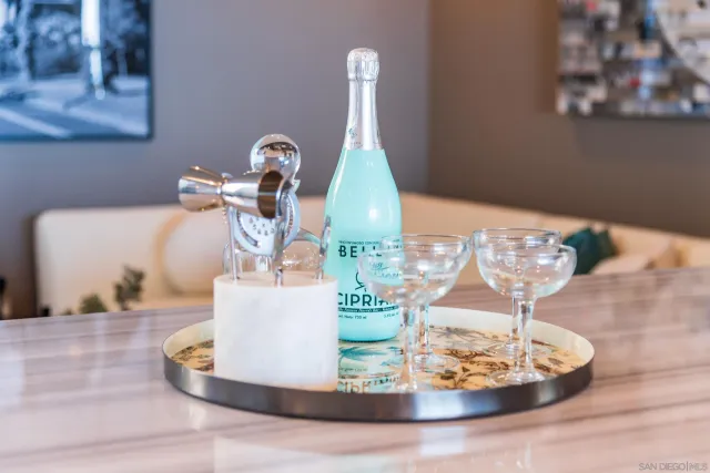 a view of a terrace with furniture