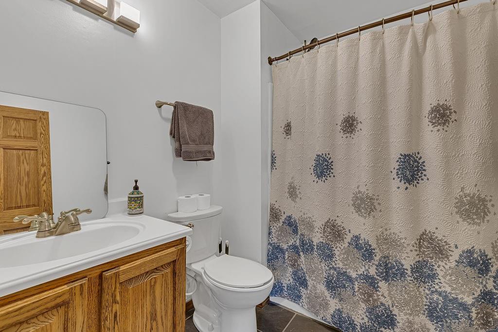 6014 Forest Drive Monaca, PA 15061 - Photo 16 of 32 a bathroom with a granite countertop sink toilet and shower