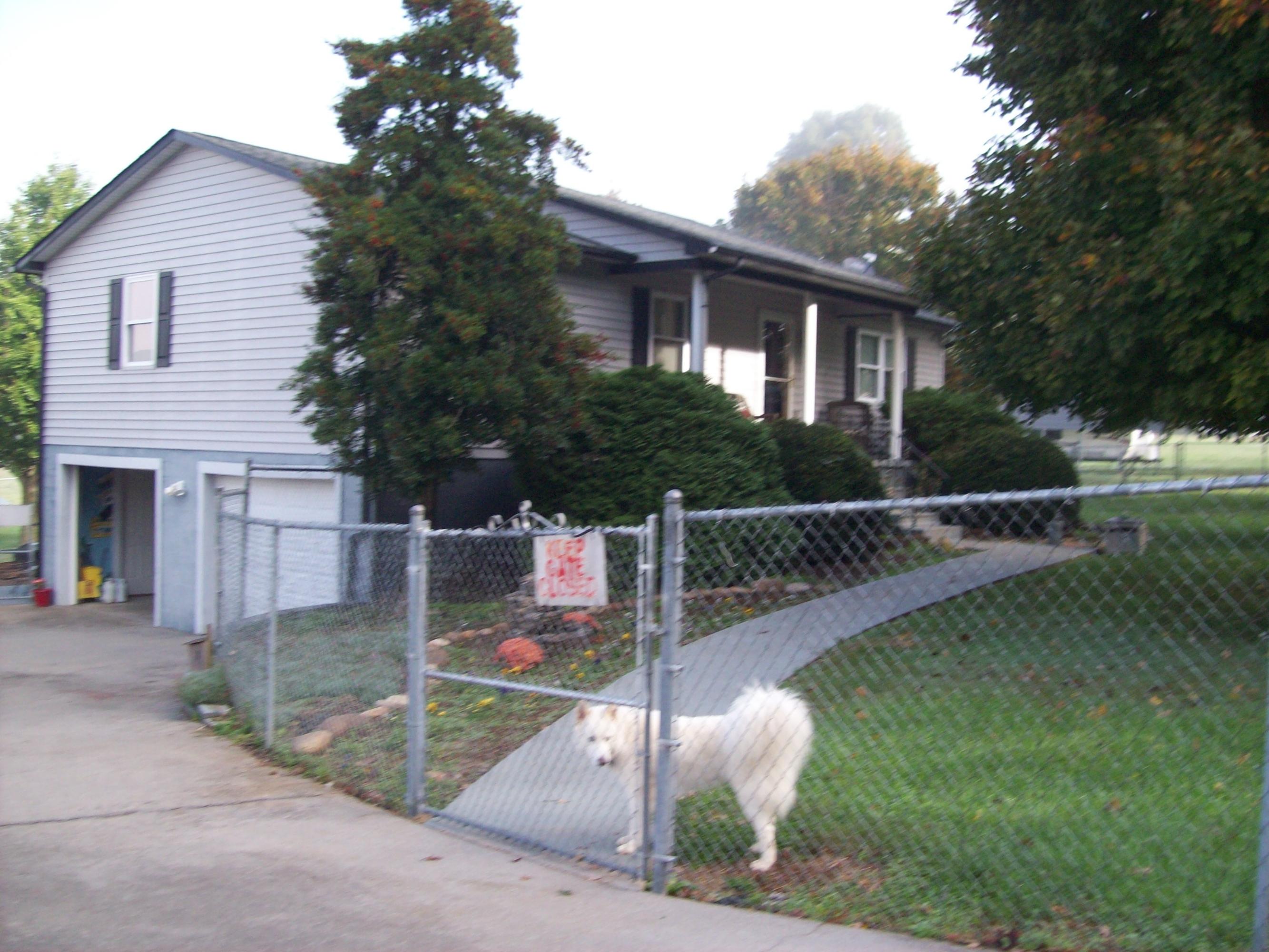 Fenced yard
