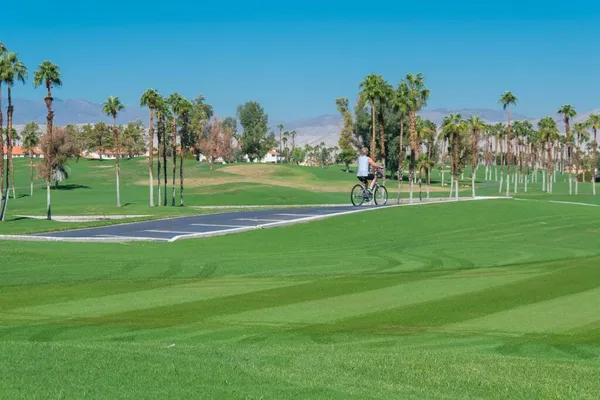 a view of a golf course