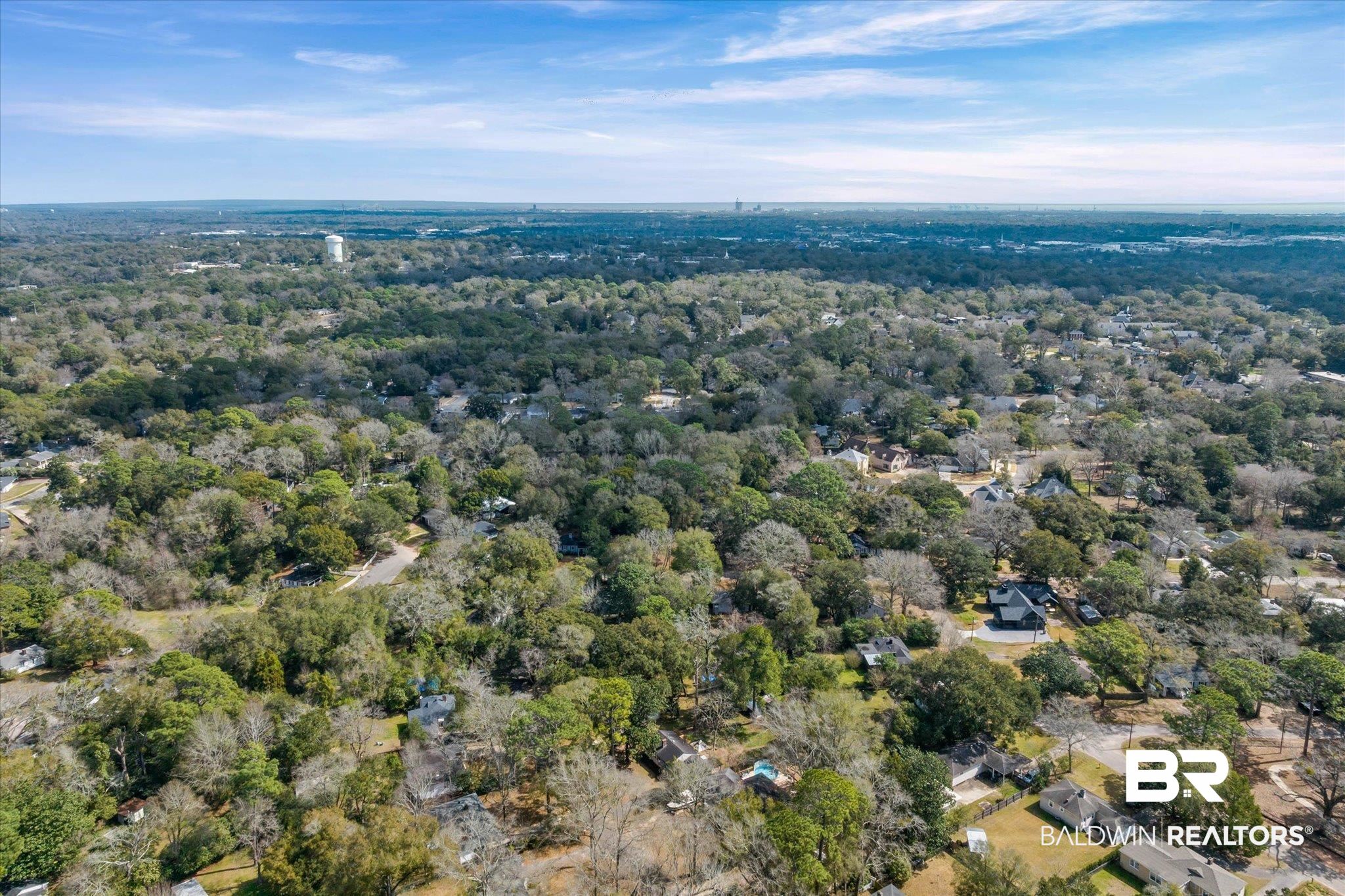 5117 Norton Lane Mobile, AL 36608 - Photo 30 of 35 Aerial view of a heavily wooded area