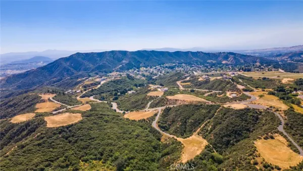 a view of city and mountain