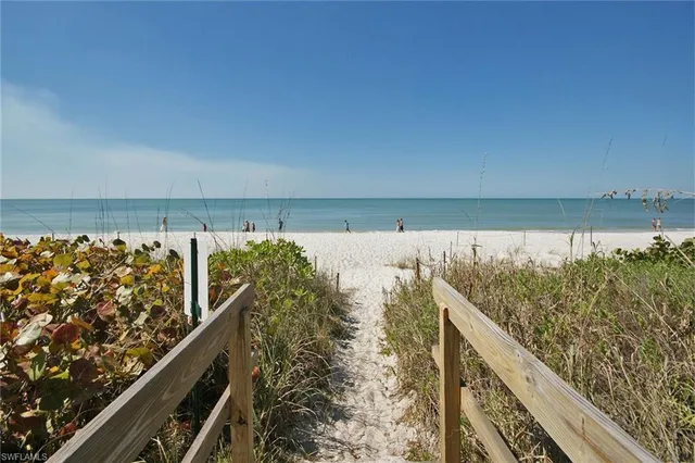 a view of beach and ocean