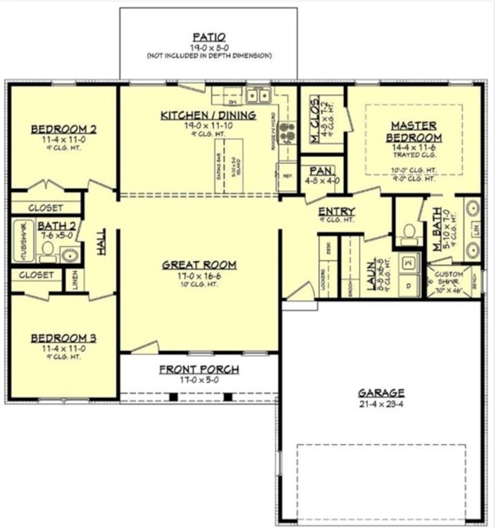 52-53 Tabor Ramp Road Westminster, SC 29693 - Photo 3 of 4 This Plan has been modified for the bonus bedroom