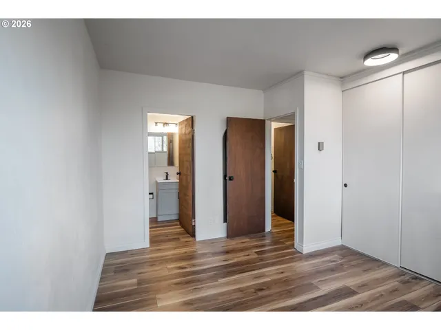 a view interior of a house with wooden floor