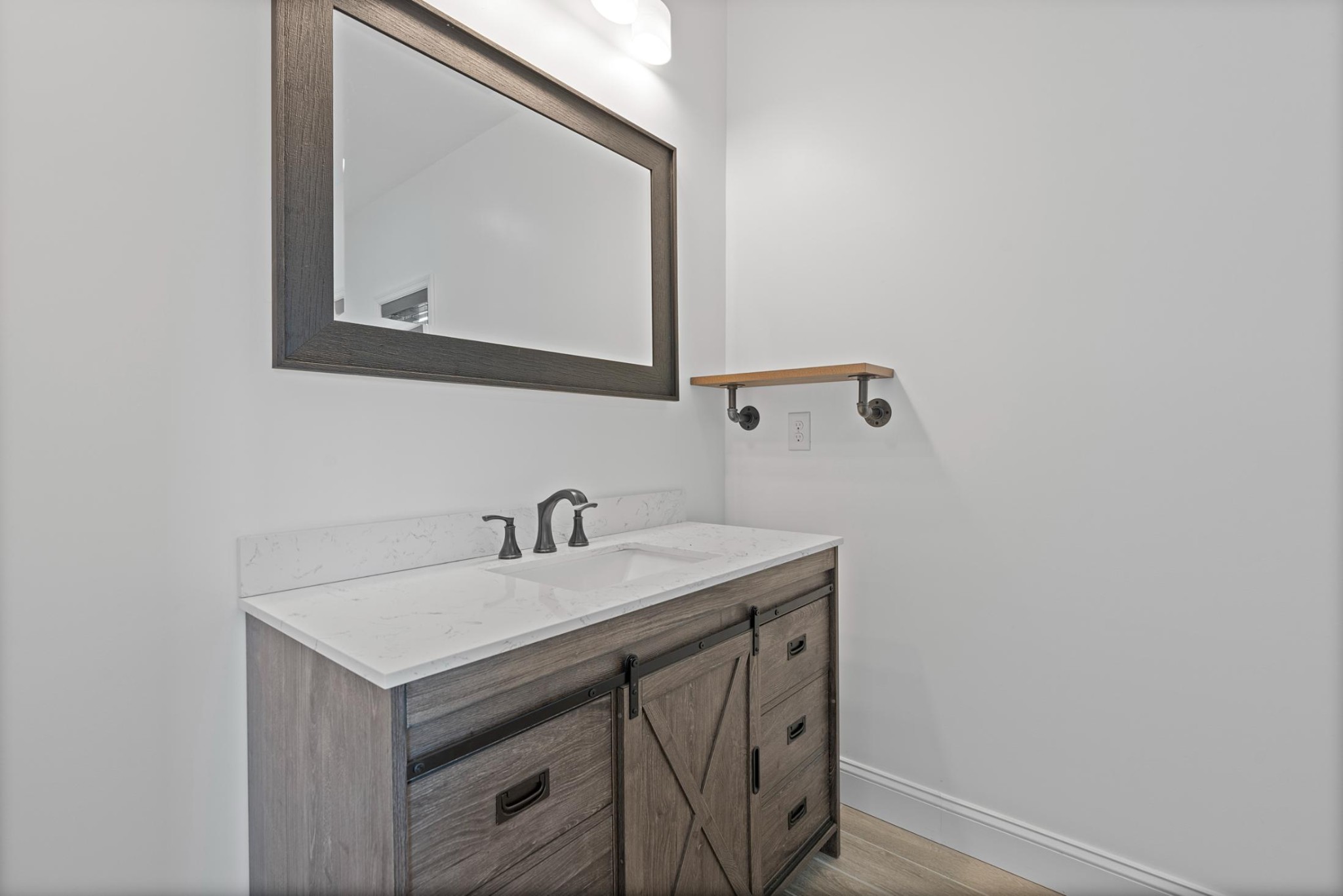 28 Henderson Road Lynchburg, TN 37352 - Photo 25 of 50 a bathroom with a sink and a mirror