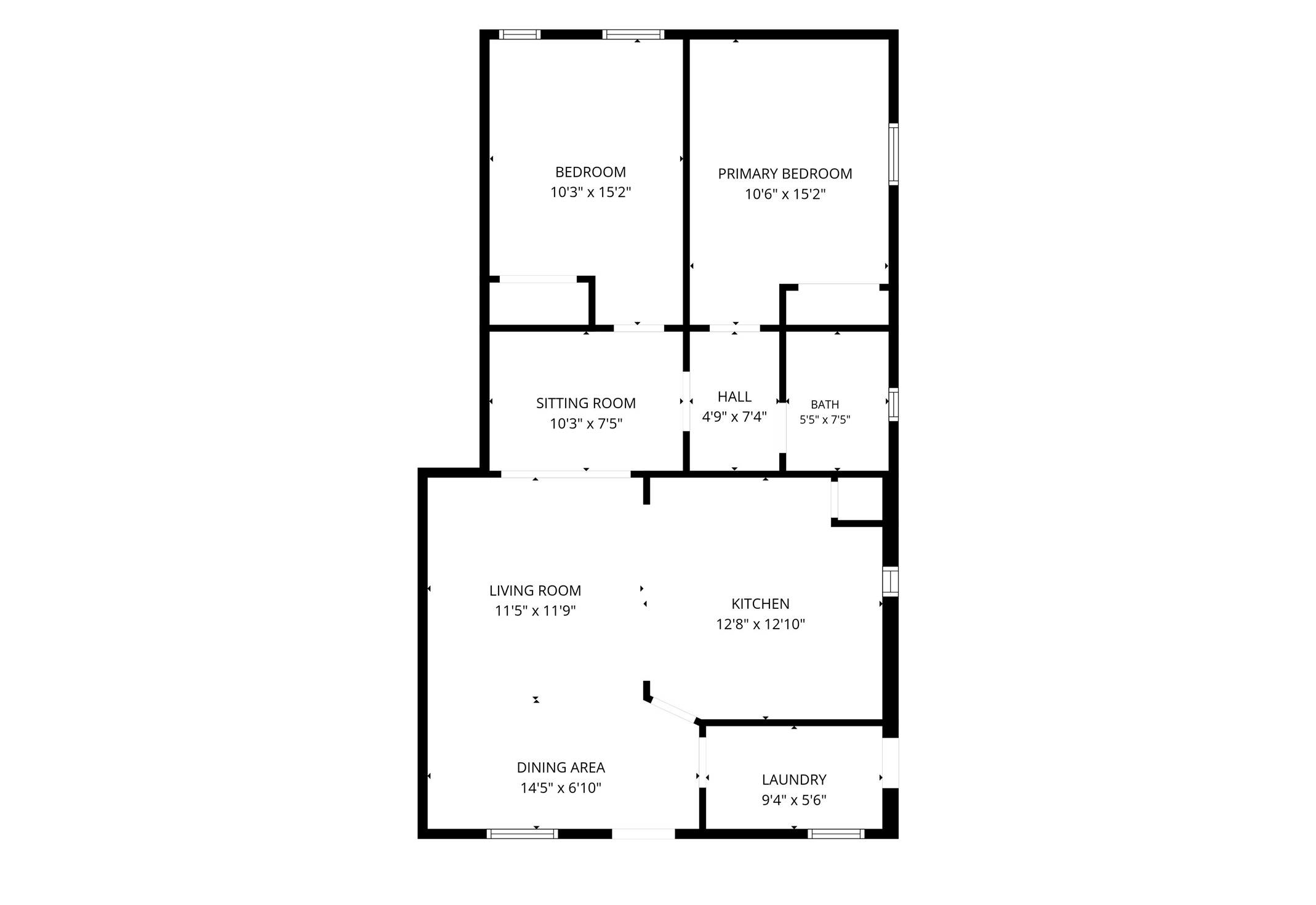 2809 Tooke Street, Unit B Houston, TX 77023 - Photo 15 of 15 floor plan