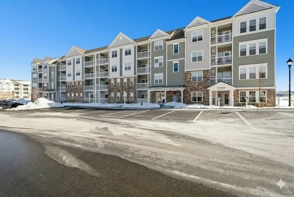 a view of large building with a street