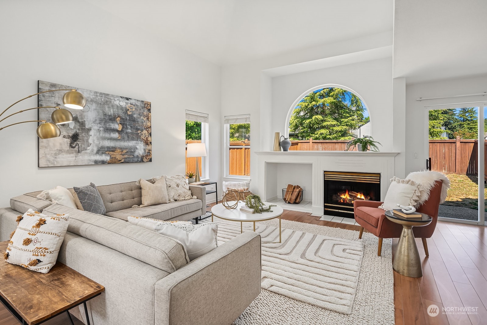 1925 187th Place Southeast Bothell, WA 98012 - Photo 6 of 30 a living room with furniture and a fireplace