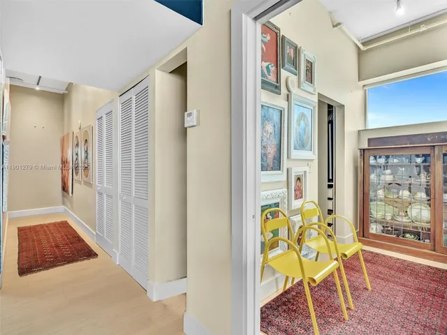 a view of a city with tall buildings