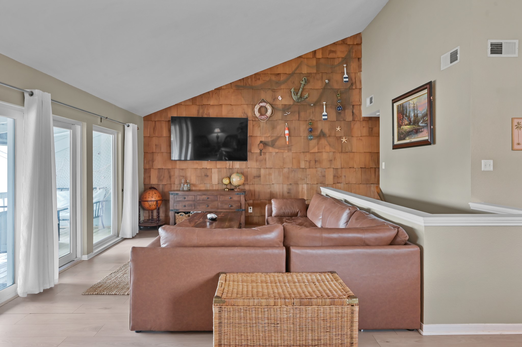 116 April Point Drive North Conroe, TX 77356 - Photo 20 of 44 a living room with furniture and a flat screen tv