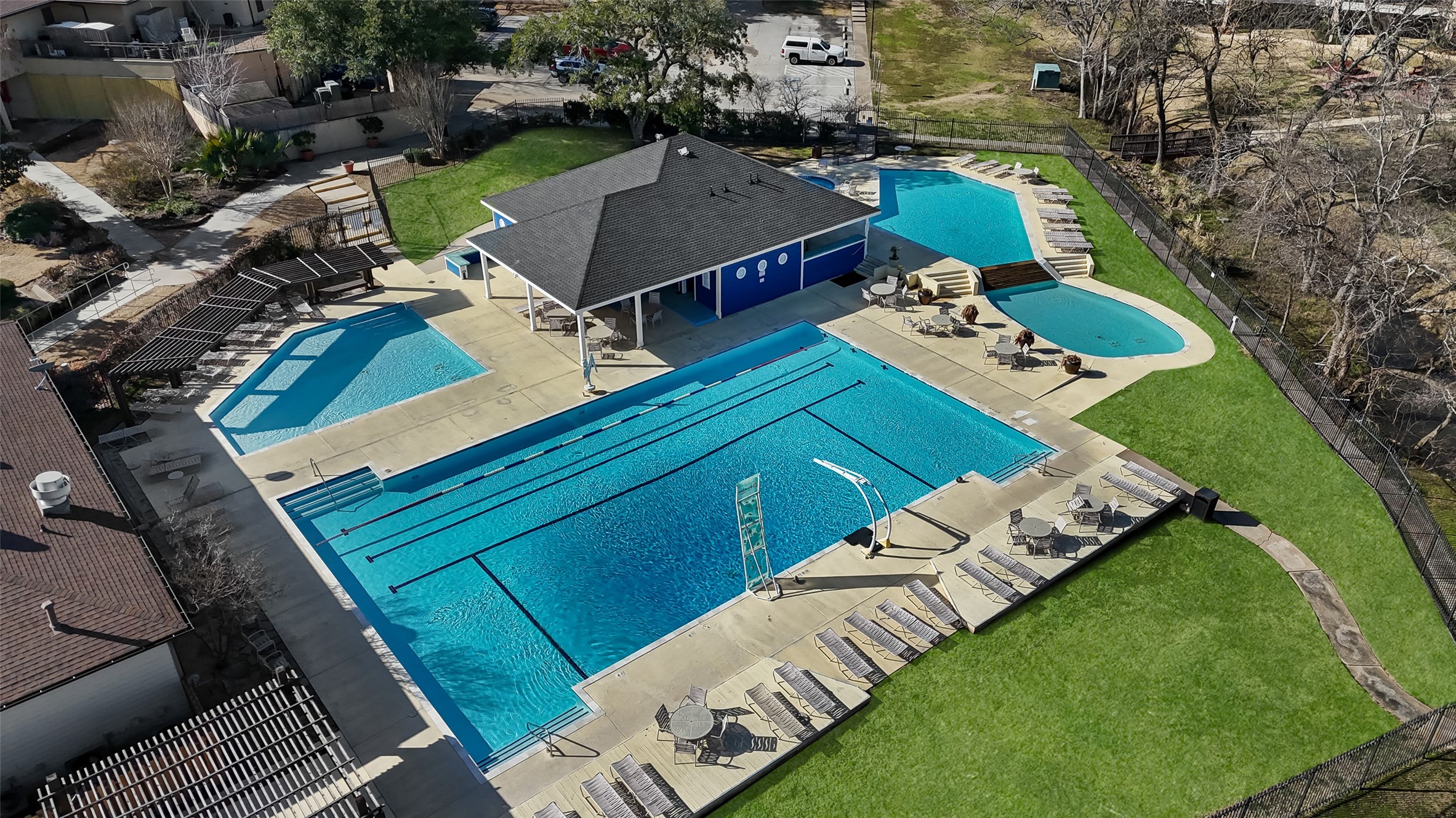 116 April Point Drive North Conroe, TX 77356 - Photo 42 of 44 an aerial view of a house with a garden