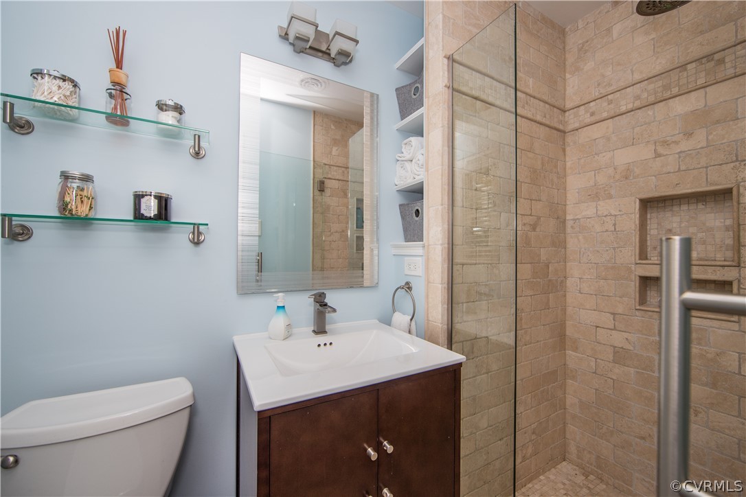 8802 Watlington Road Henrico, VA 23229 - Photo 16 of 36 Master Bath with tile walk-in shower, heavy duty g