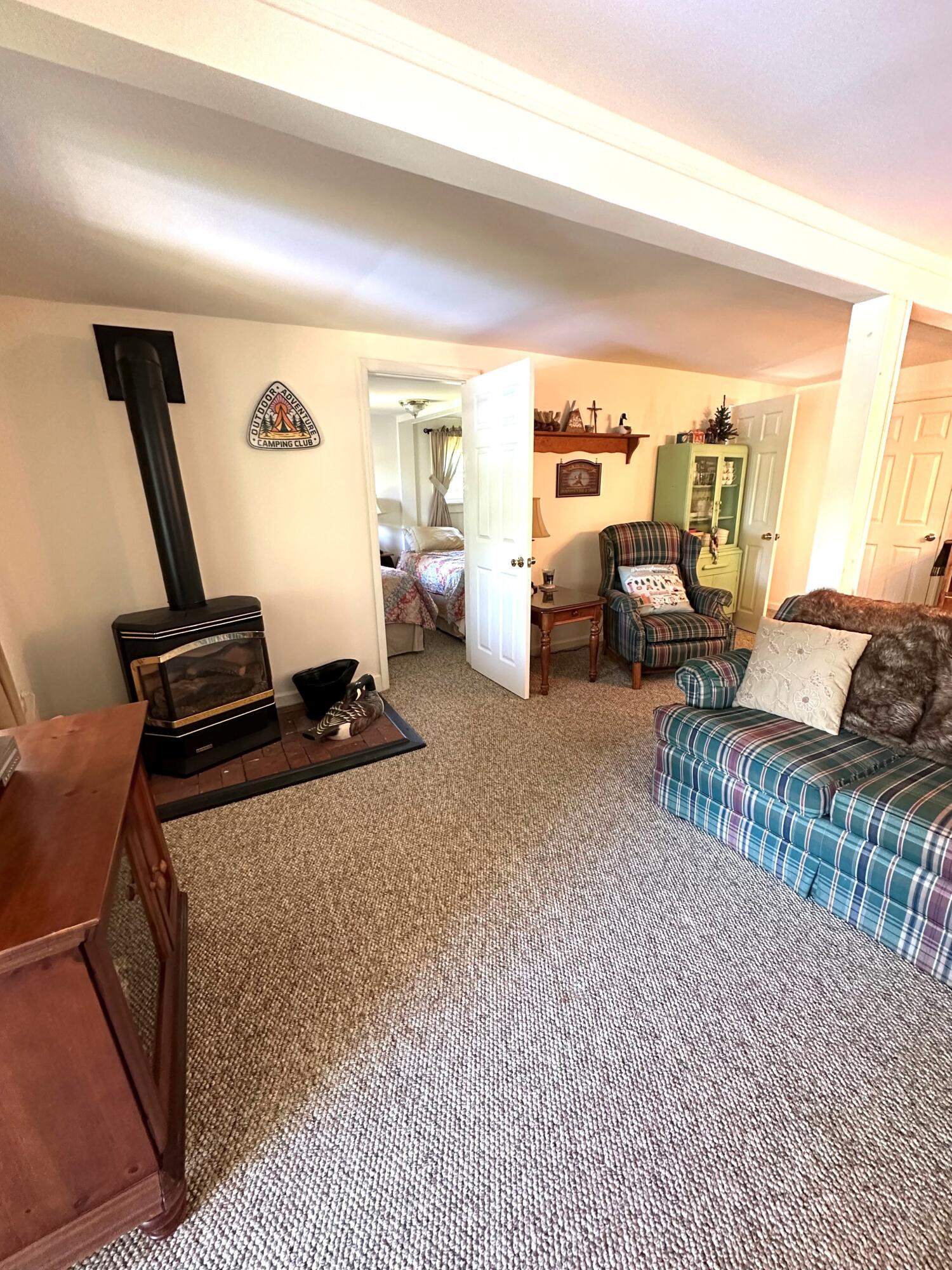 139 Pecks Pond Road Dingmans Ferry, PA 18328 - Photo 6 of 26 a living room with furniture and a flat screen tv