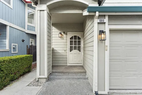 a view of front door of house