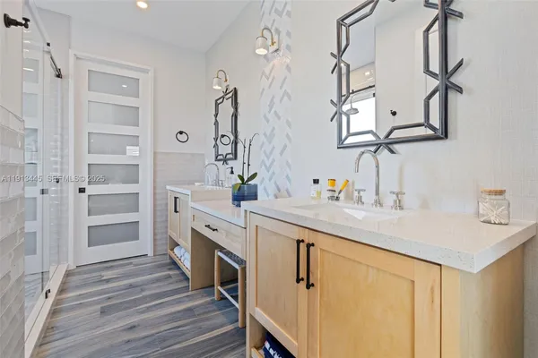 a view of a backyard with a sitting area