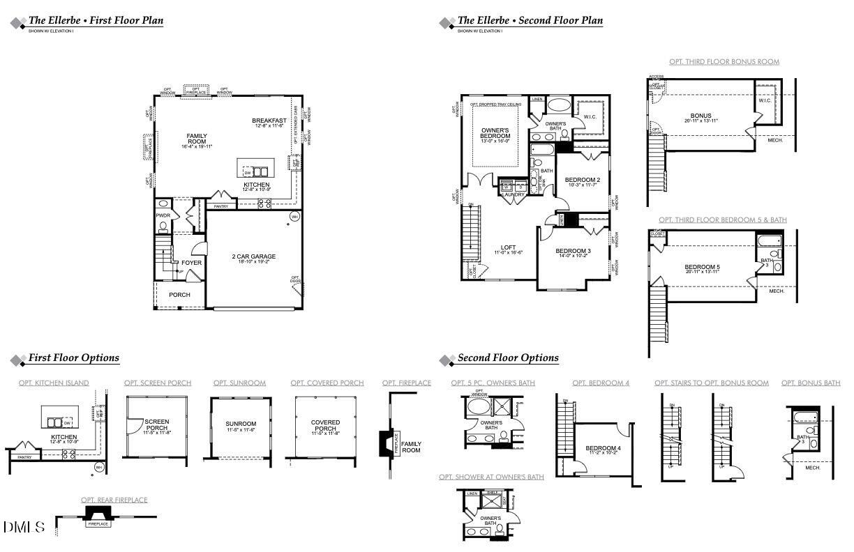 150 Steppe Way Garner, NC 27529 - Photo 26 of 41 Ellerbe FL Pge 2 Slab brochure