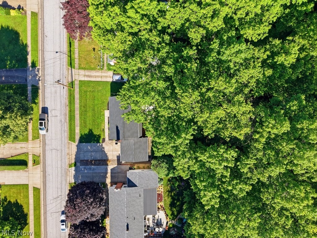 136 Pinehurst Road Munroe Falls, OH 44262 - Photo 46 of 48 Aerial perspective highlighting residential properties with mature tree coverage