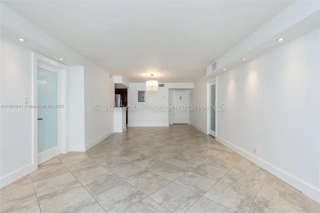 a view of an empty room