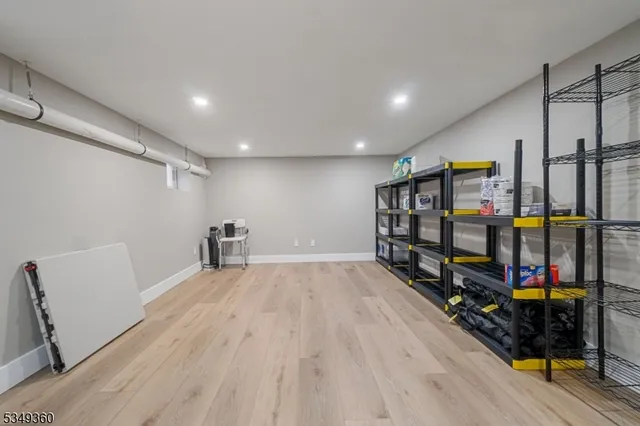 a view of a storage in a room