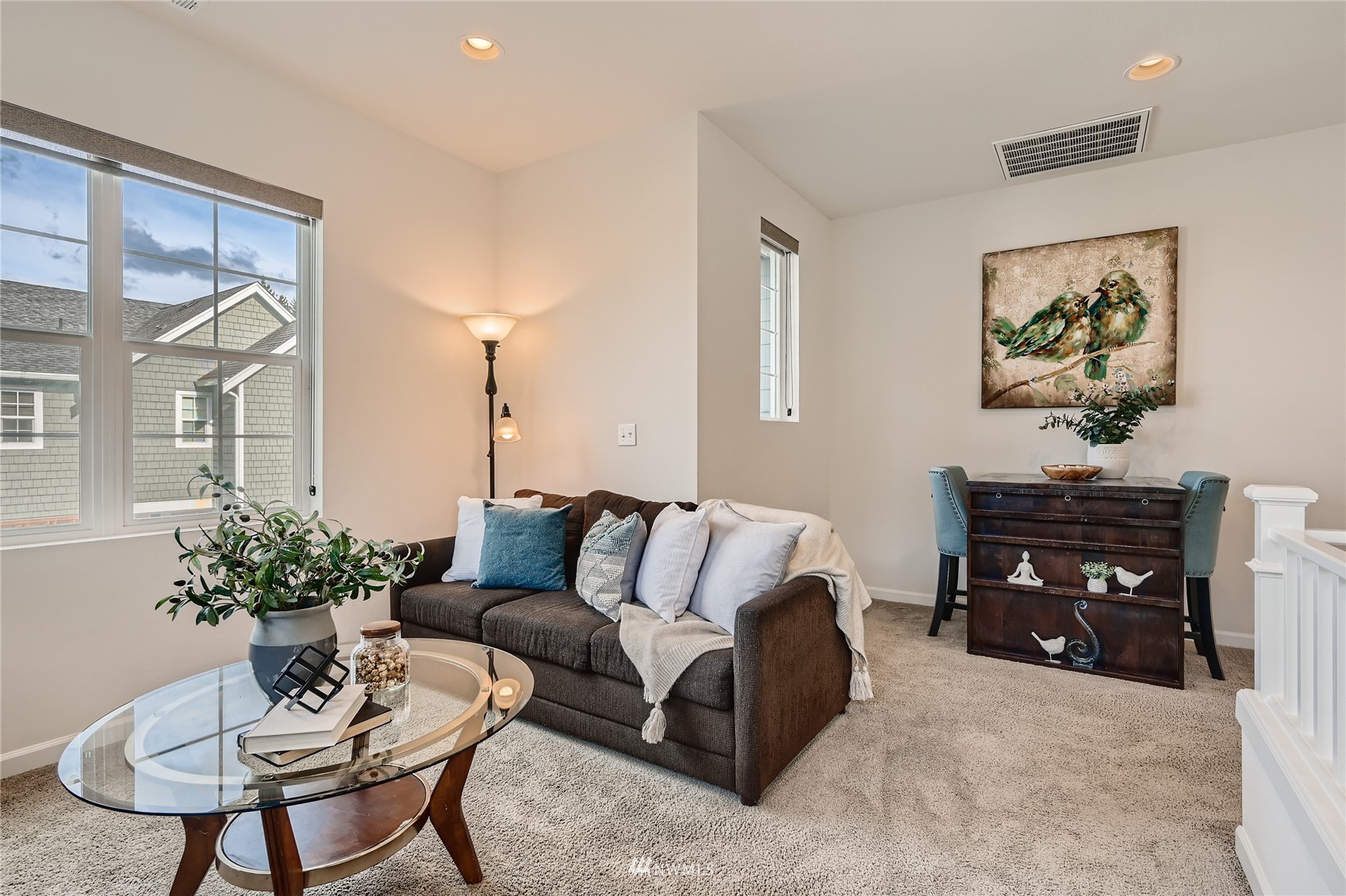 3532 198th Street Southeast Bothell, WA 98012 - Photo 33 of 39 a living room with furniture or couch and a fireplace