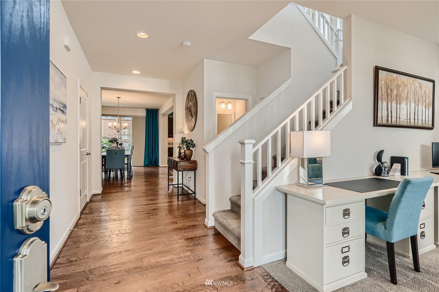 3532 198th Street Southeast Bothell, WA 98012 - Photo 36 of 39 a view of entryway and hall with wooden floor