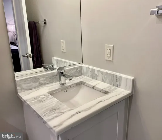 a close view of sink and tap