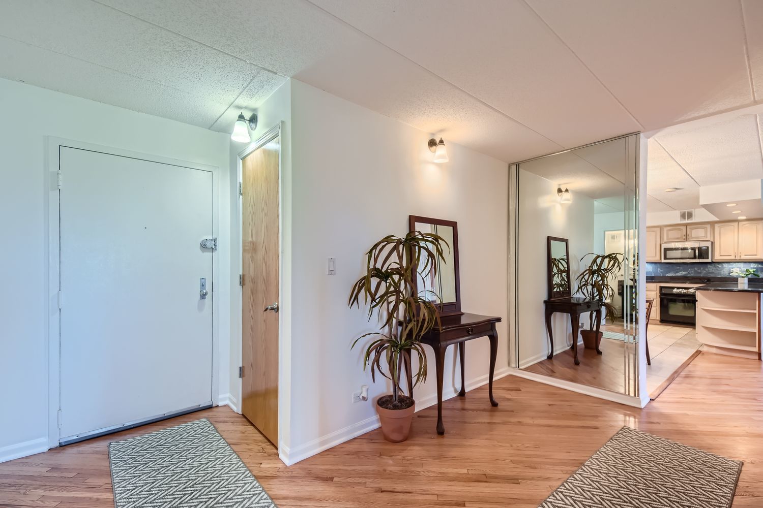 711 West Gordon Terrace, Unit 701 Chicago, IL 60613 - Photo 11 of 27 a view of a entryway with furniture and wooden floor