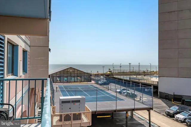 a city view with tall buildings