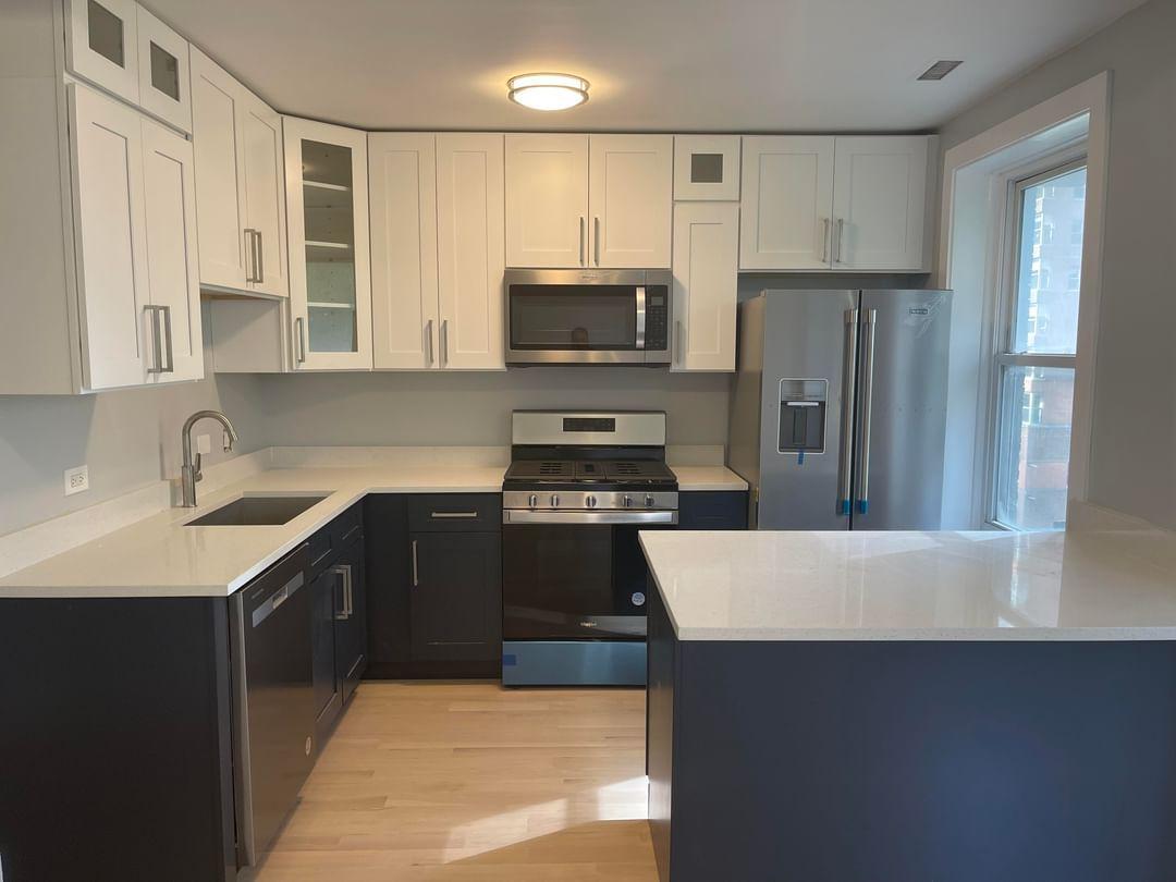 67 West Chestnut Street, Unit 4 Chicago, IL 60610 - Photo 2 of 13 a kitchen with a refrigerator and a sink