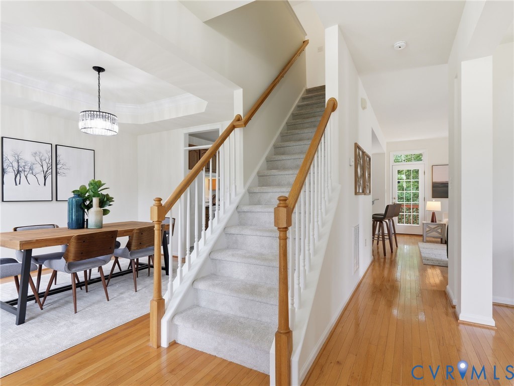5707 Stephens Point Court Chester, VA 23831 - Photo 10 of 39 Front Entrance looking onto Dining Room with natur
