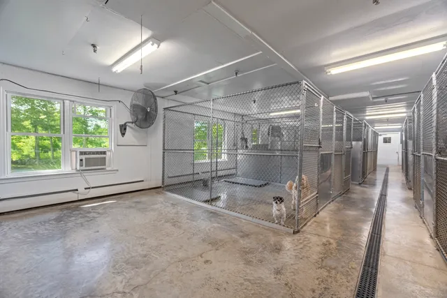 a view of a room with a area