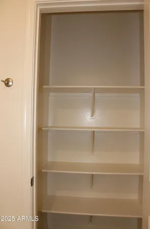 a close view of closet