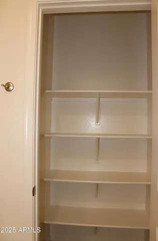a close view of closet