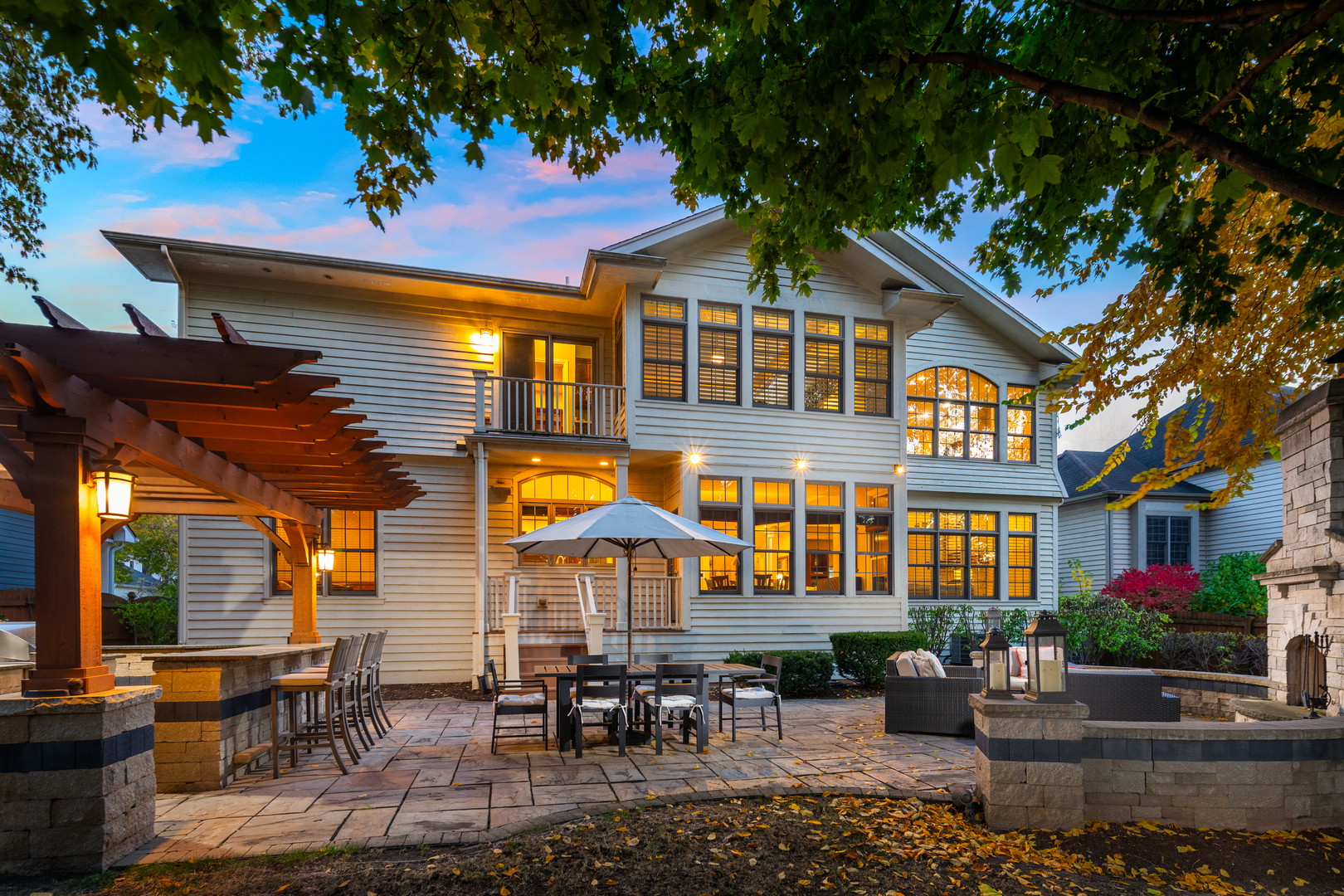821 Wellner Road Naperville, IL 60540 - Photo 41 of 56 a front view of a building with outdoor seating