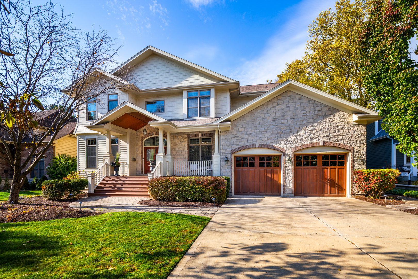 821 Wellner Road Naperville, IL 60540 - Photo 50 of 56 a front view of a house with a yard